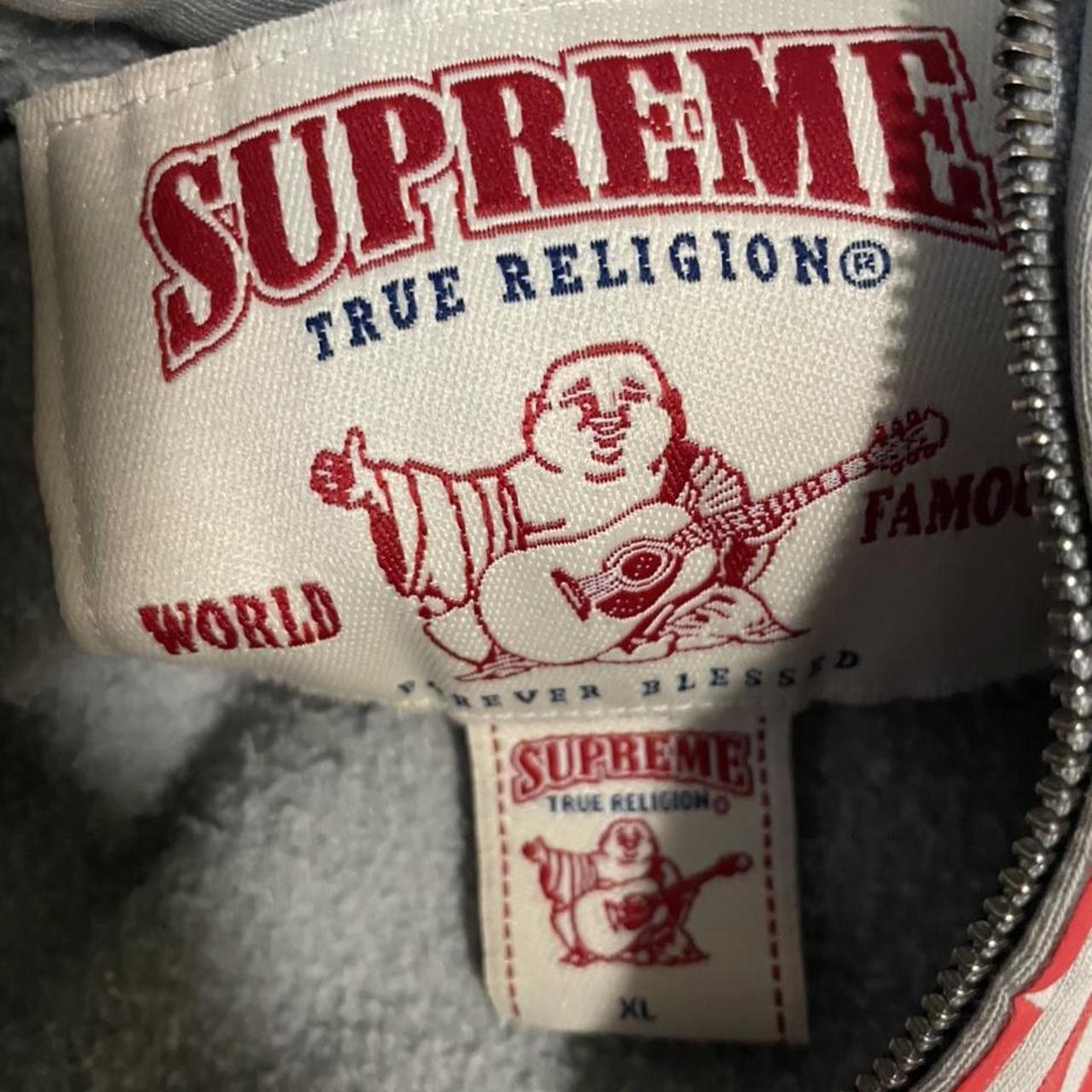 True Religion X Supreme Zip Up Authentic bought via... - Depop