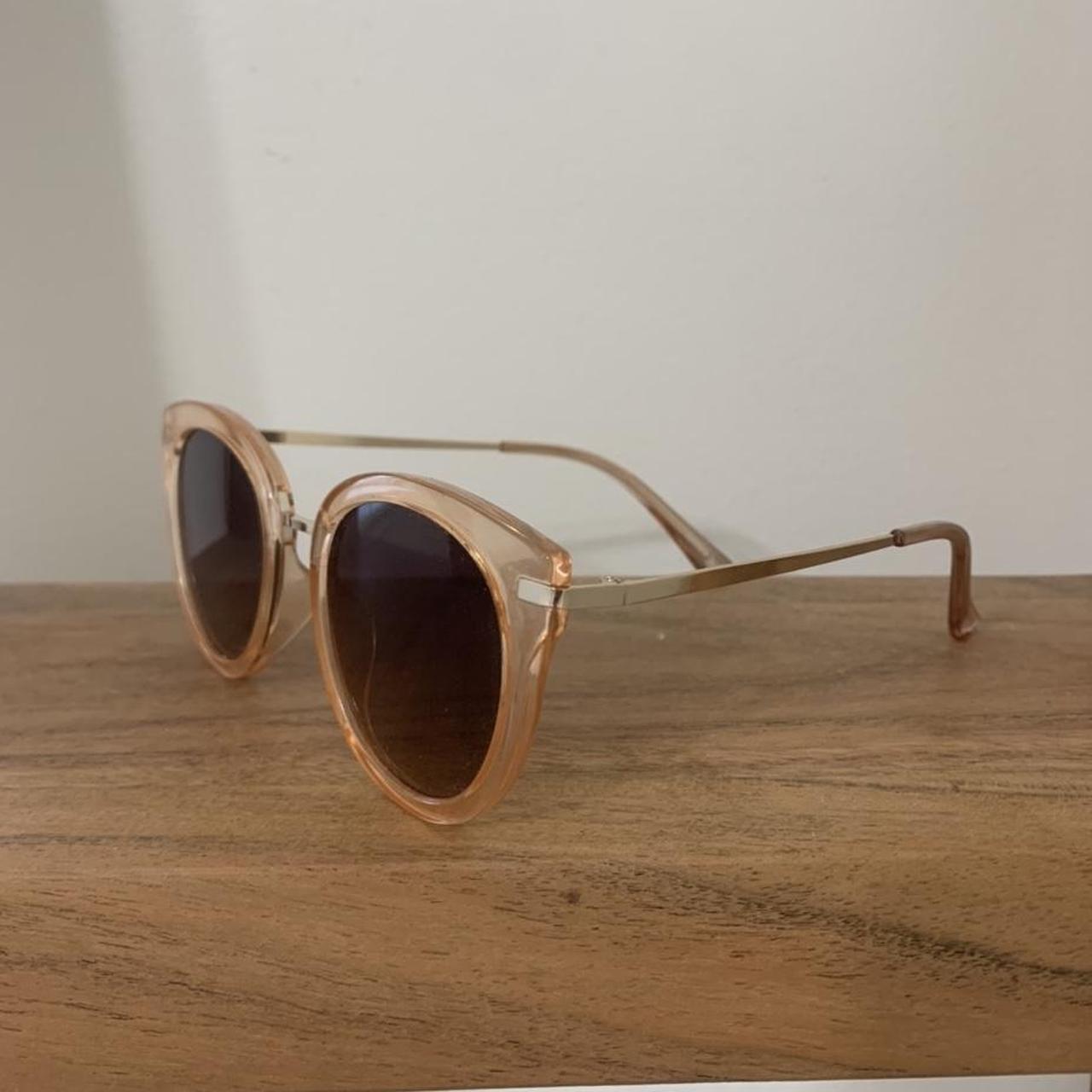 Pink acrylic sunglasses from target! Gold hardware.... Depop