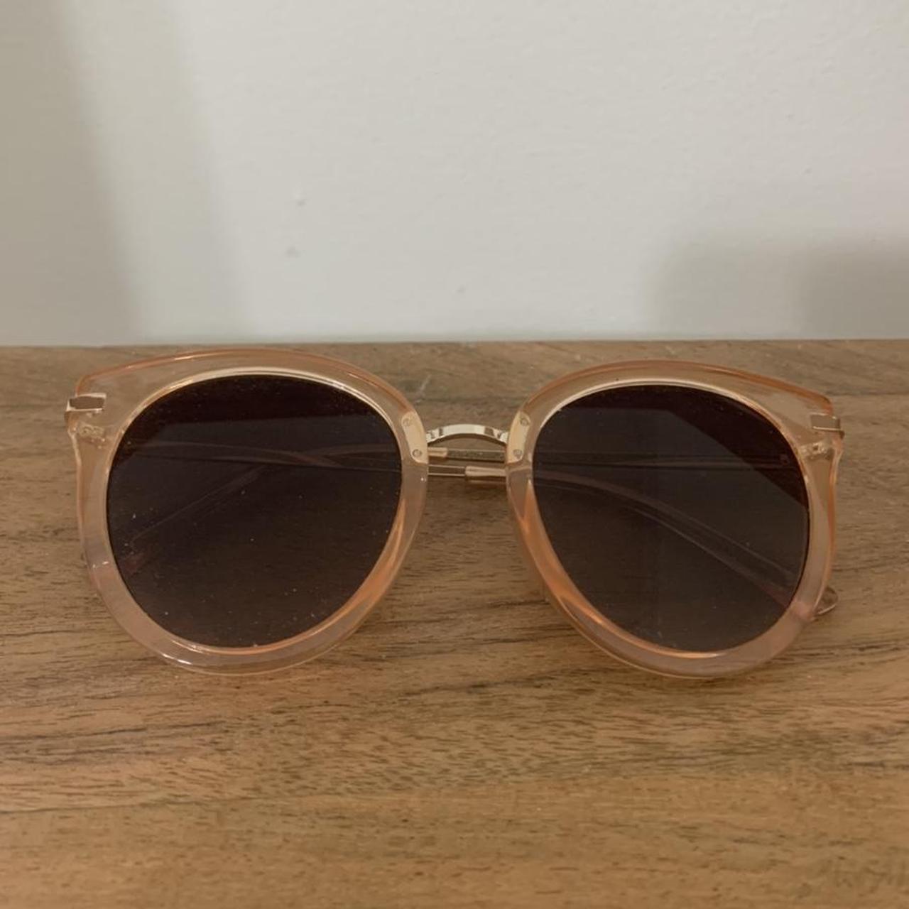 Pink acrylic sunglasses from target! Gold hardware.... Depop