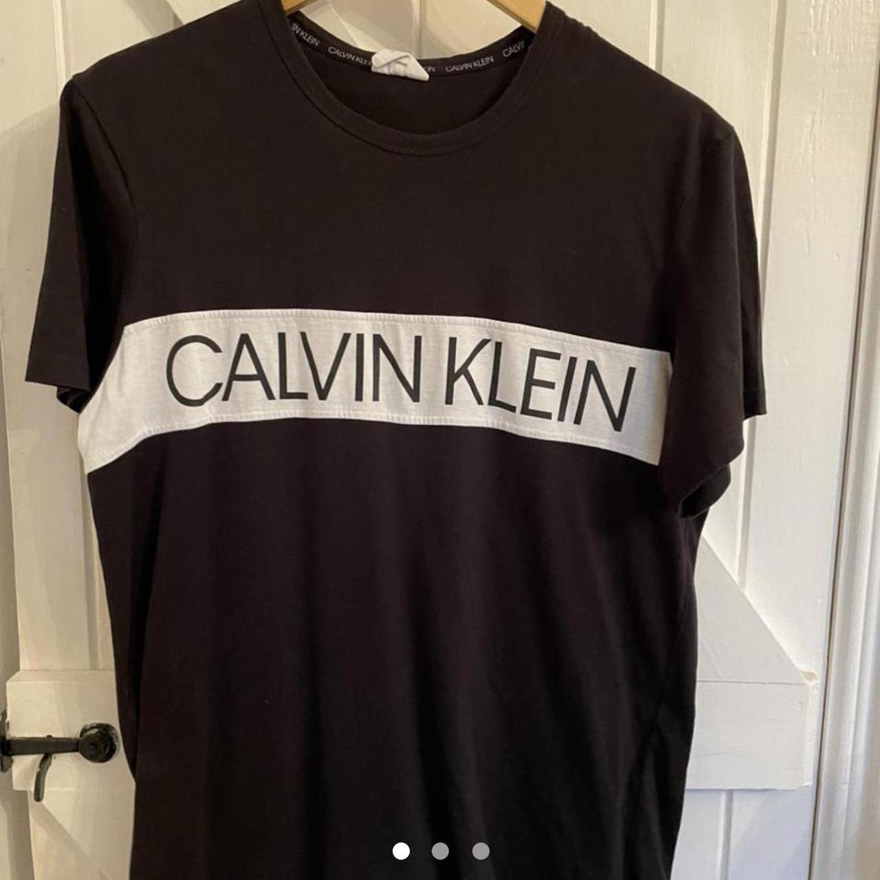 women's black calvin klein t shirt