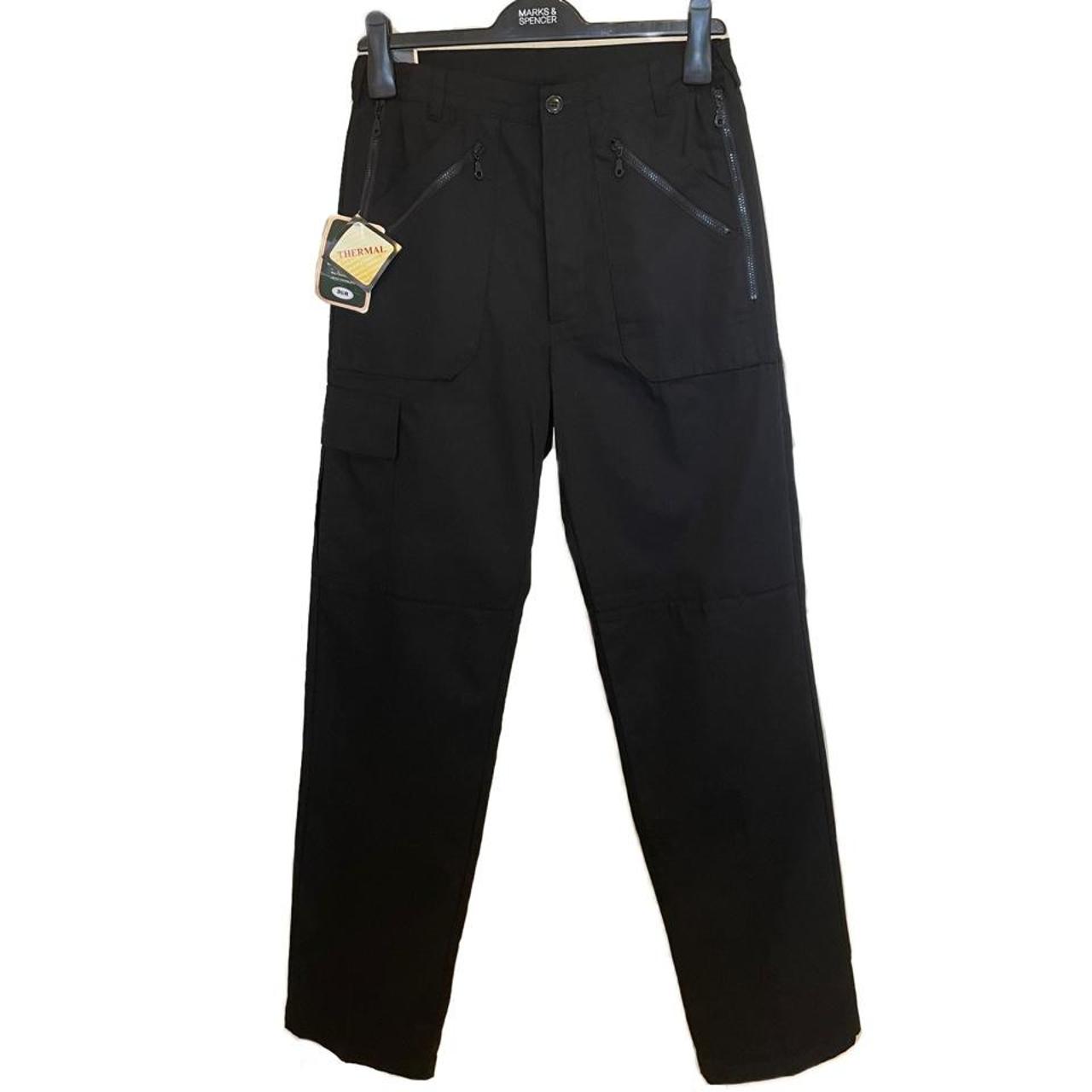 mens thermal cargo pants