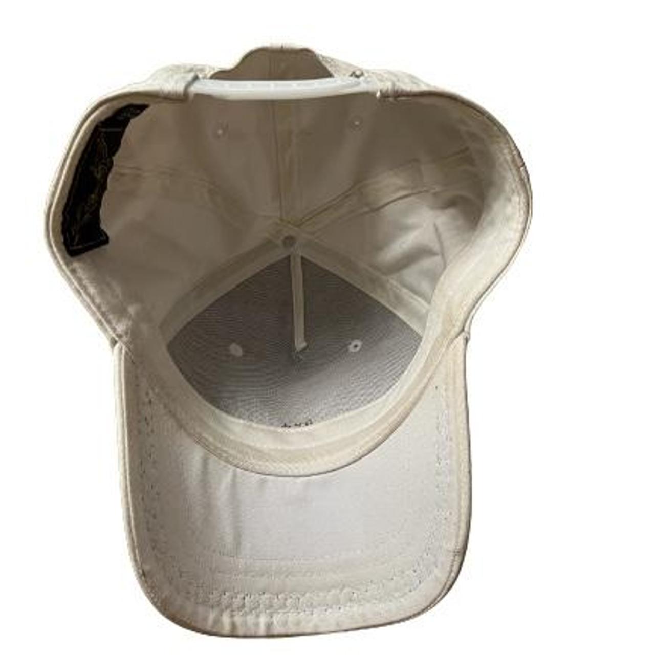 CRAZY HARD ROBINS JEANS HAT WHITE HAT WIT THA GOLD... Depop