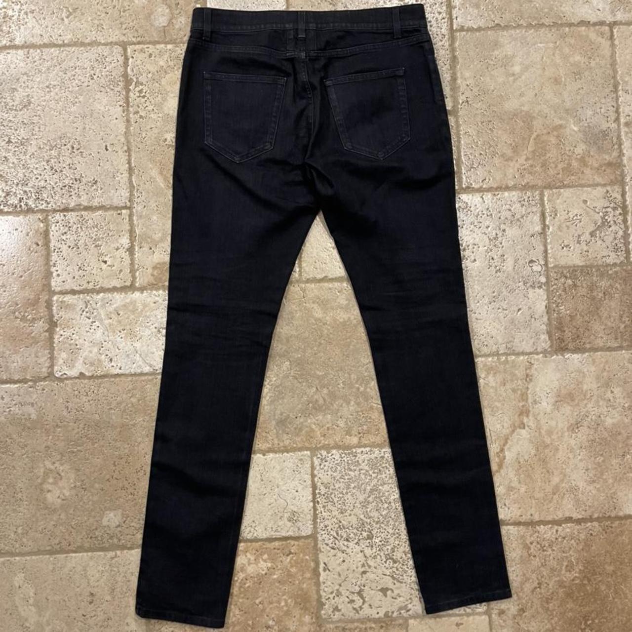 Saint Laurent Paris x Hedi Slimane D10 Skinny Black | Depop