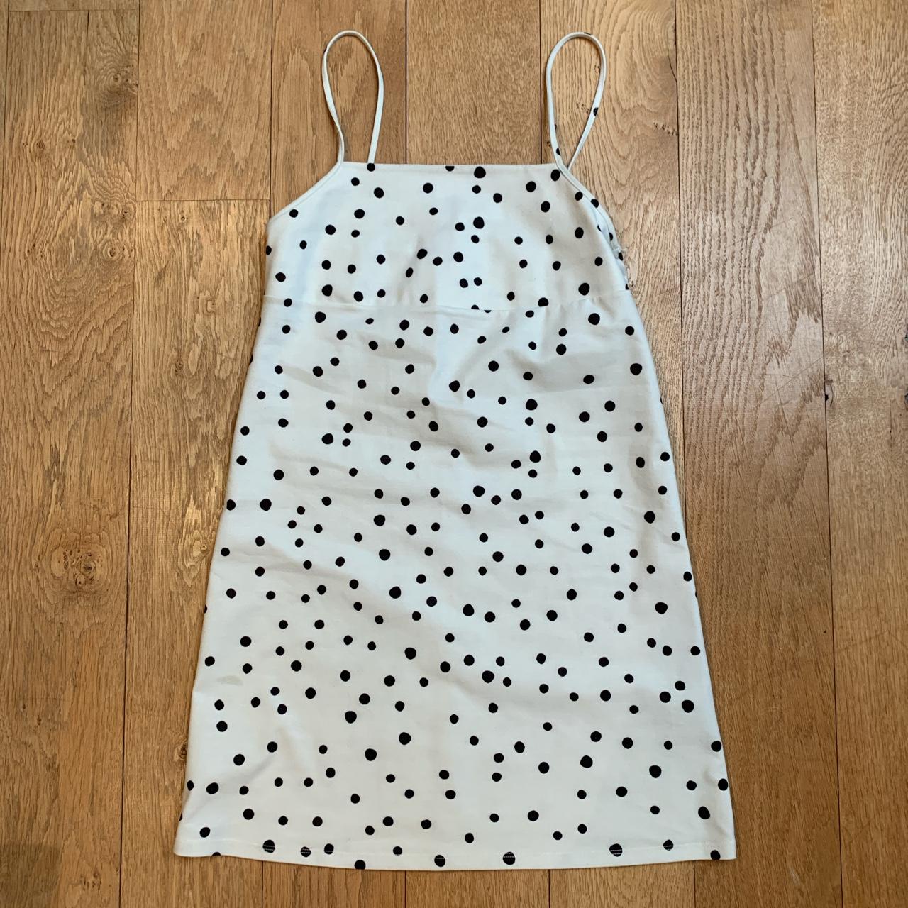 Zara black polka dot cami dress Size medium