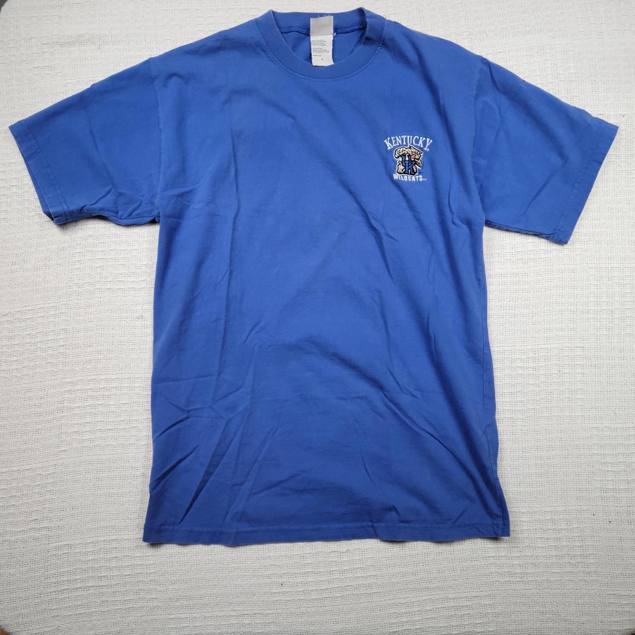 Men's Blue and Silver T-shirt | Depop