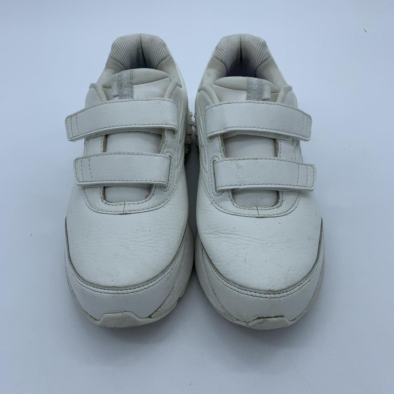 Brooks white chunky velcro sneakers. Size 8.... - Depop
