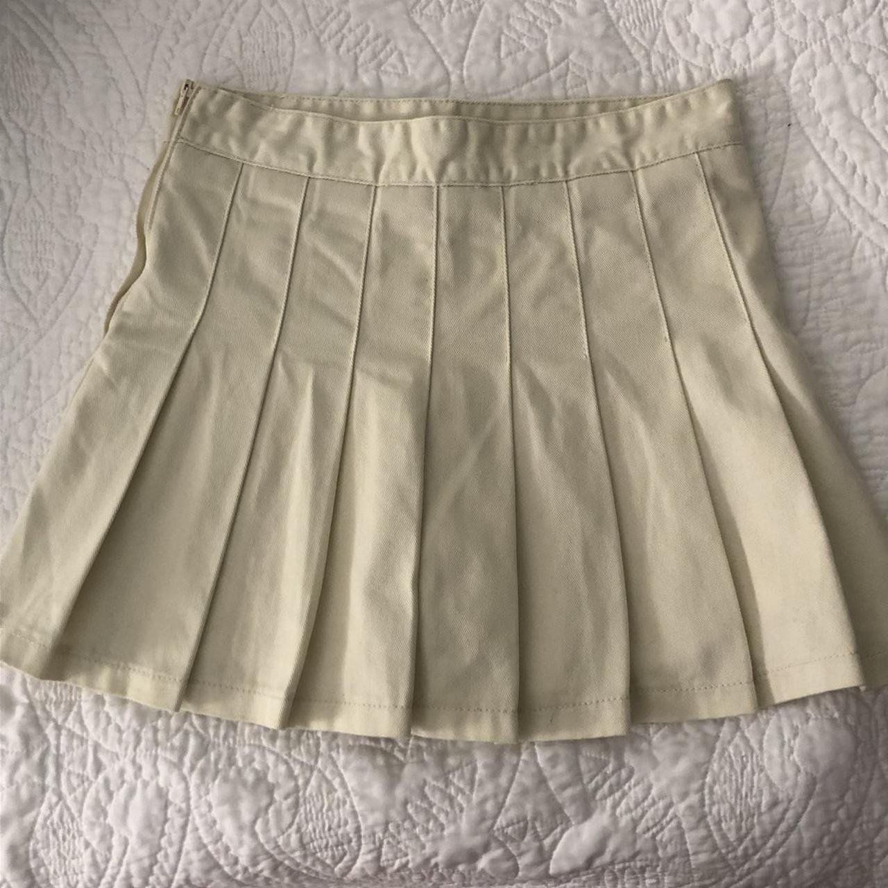 Brandy Melville Beige Dana Skirt brandymelville... Depop