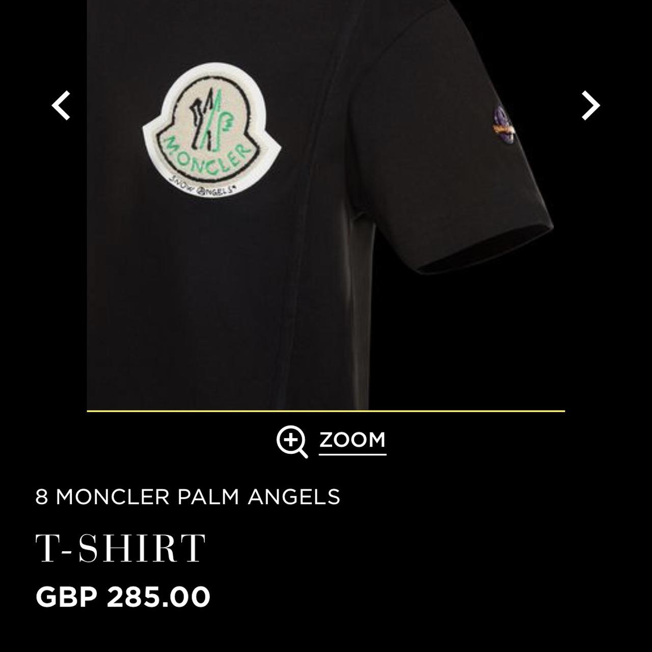 Moncler x palm angels store t shirt