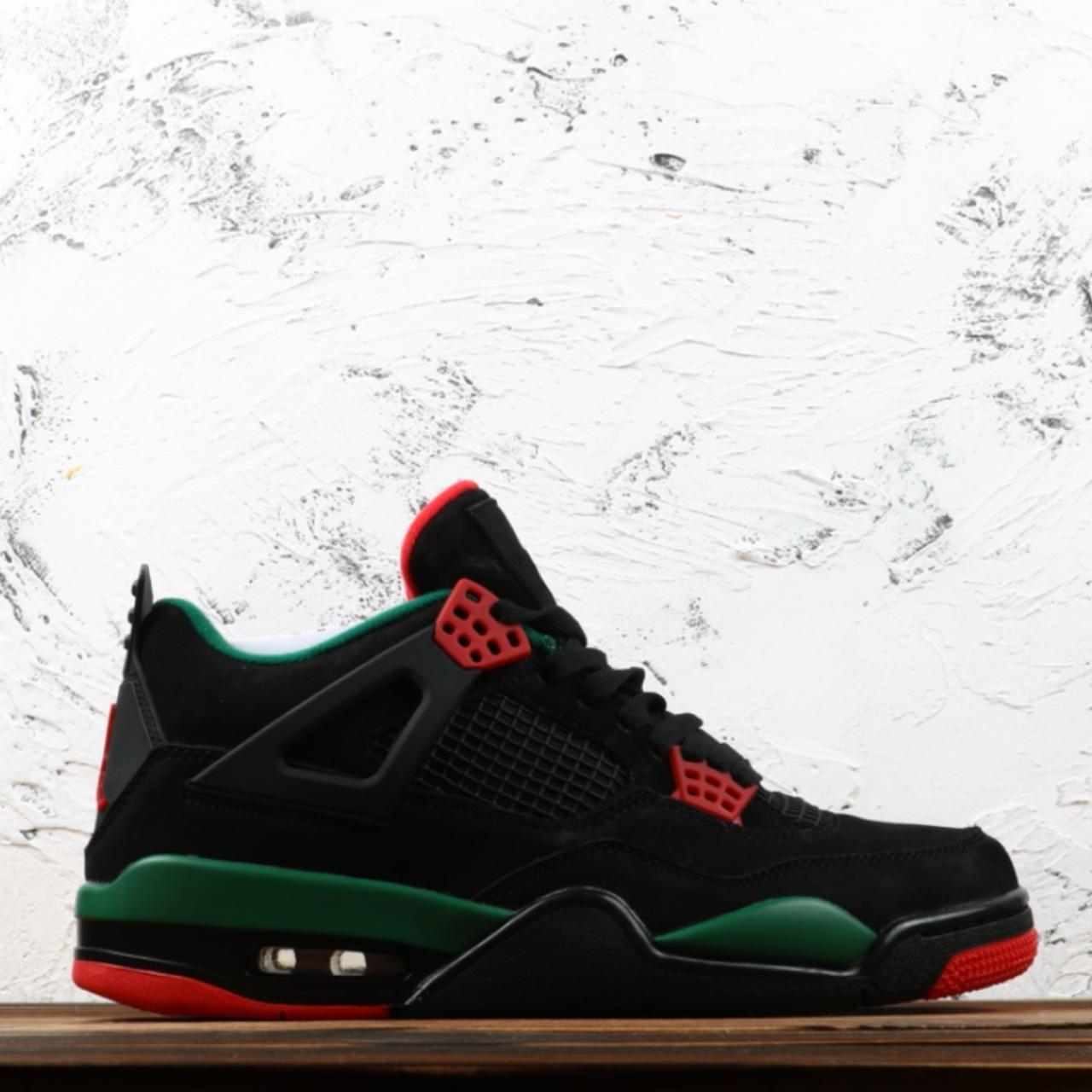 Jordan 4 2024 black red green