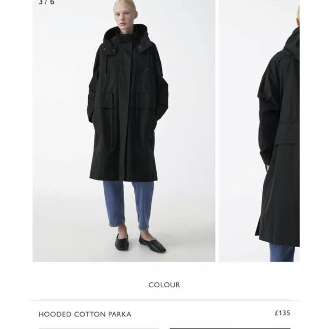 hooded cotton parka cos