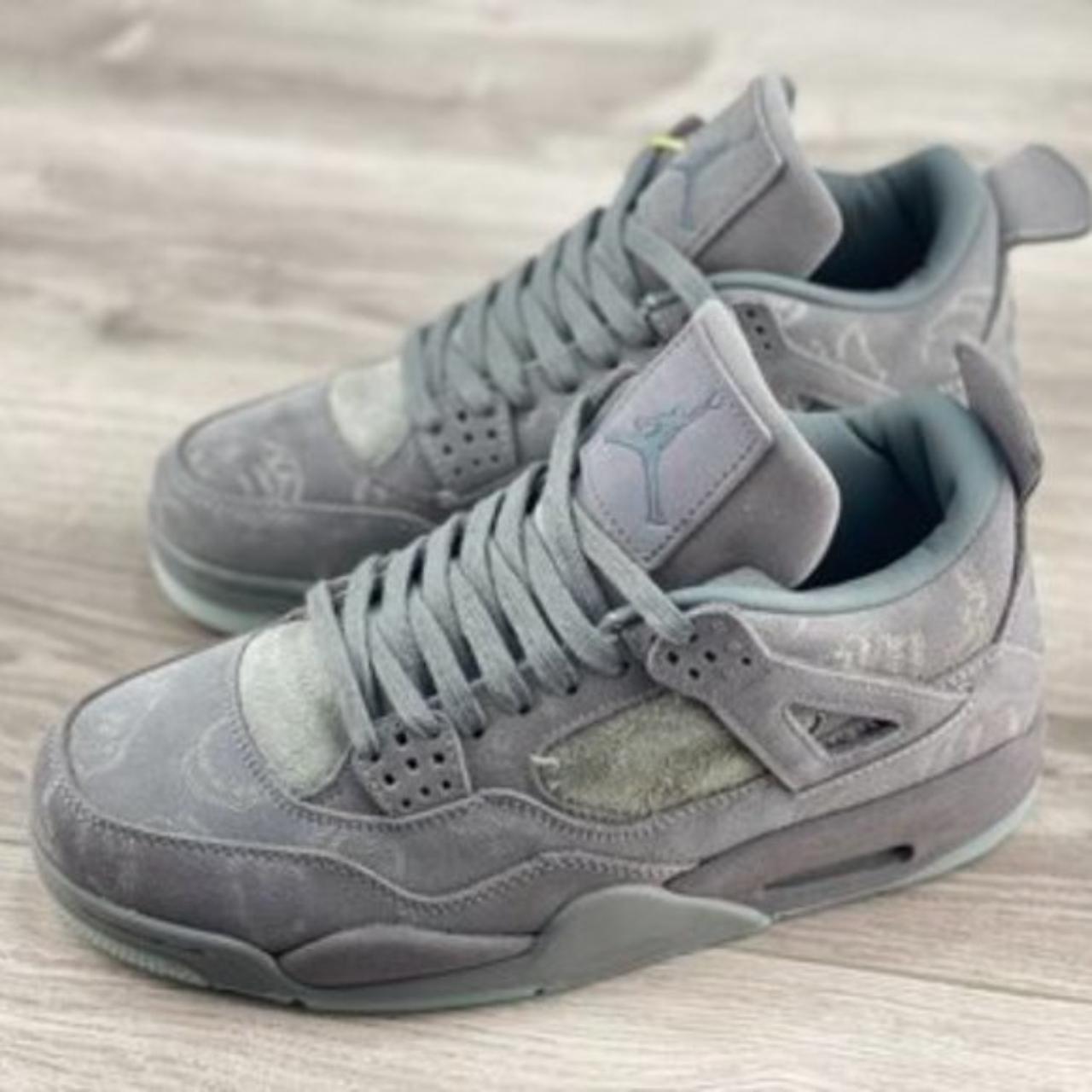 Jordan Men's Grey Trainers | Depop