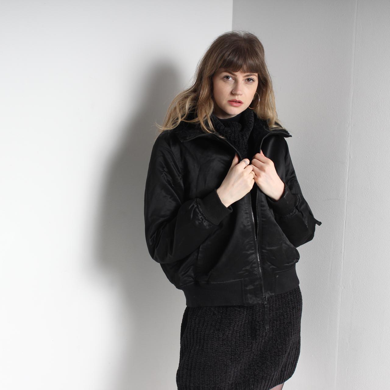 gap faux fur bomber jacket