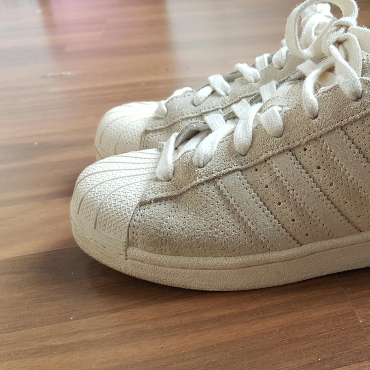 adidas superstar cream suede