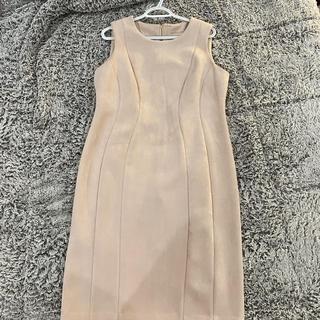 calvin klein pink suede dress