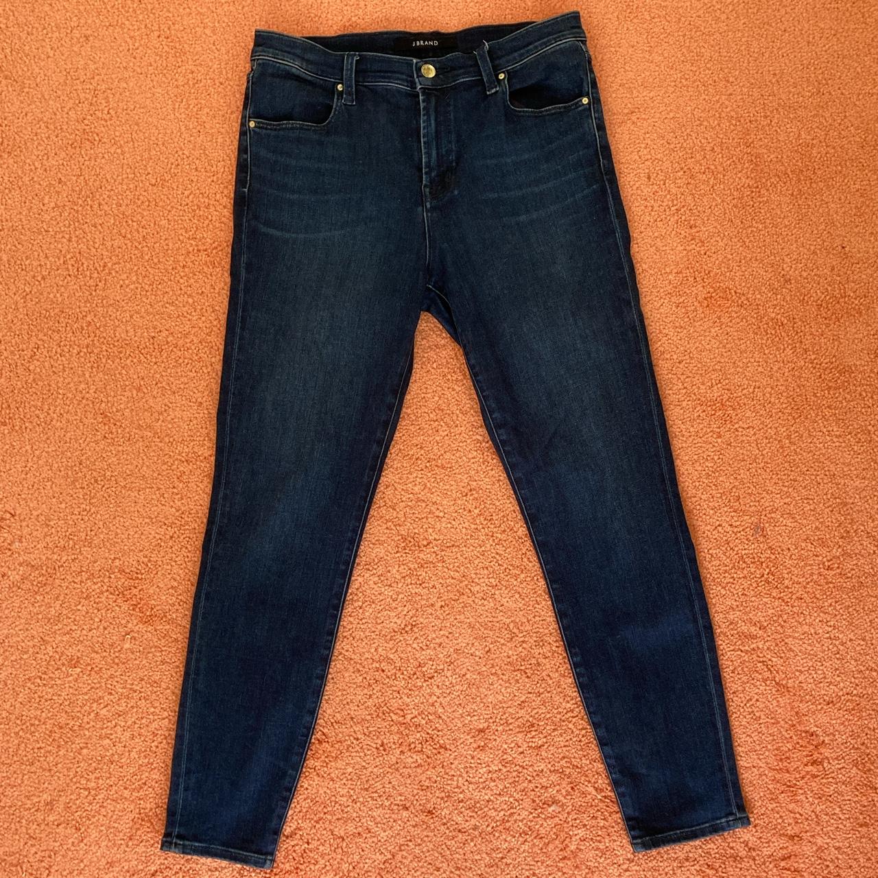 J Brand Women's Navy Jeans Depop