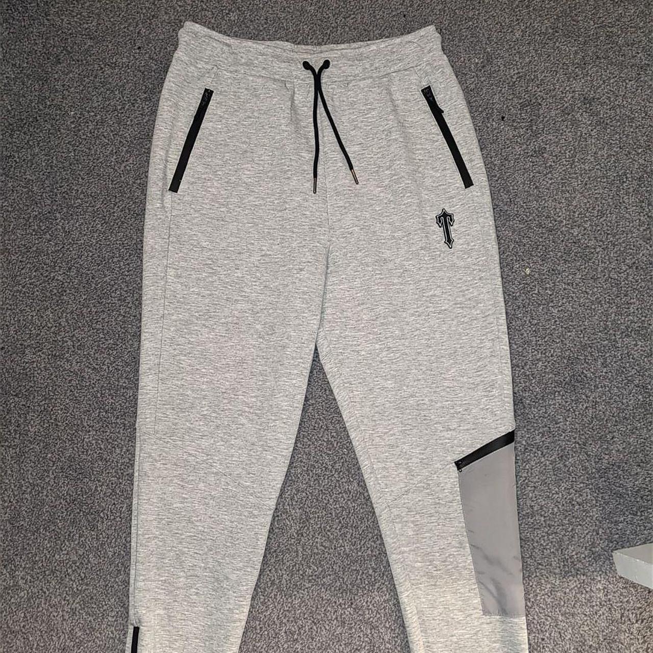 Trapstar Men's Grey and Black Joggers-tracksuits | Depop