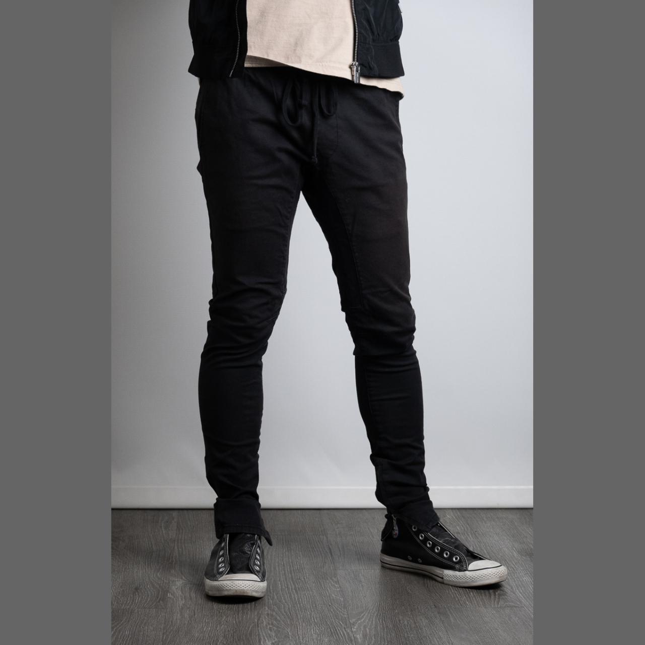 Pacsun black best sale skinny jogger pants