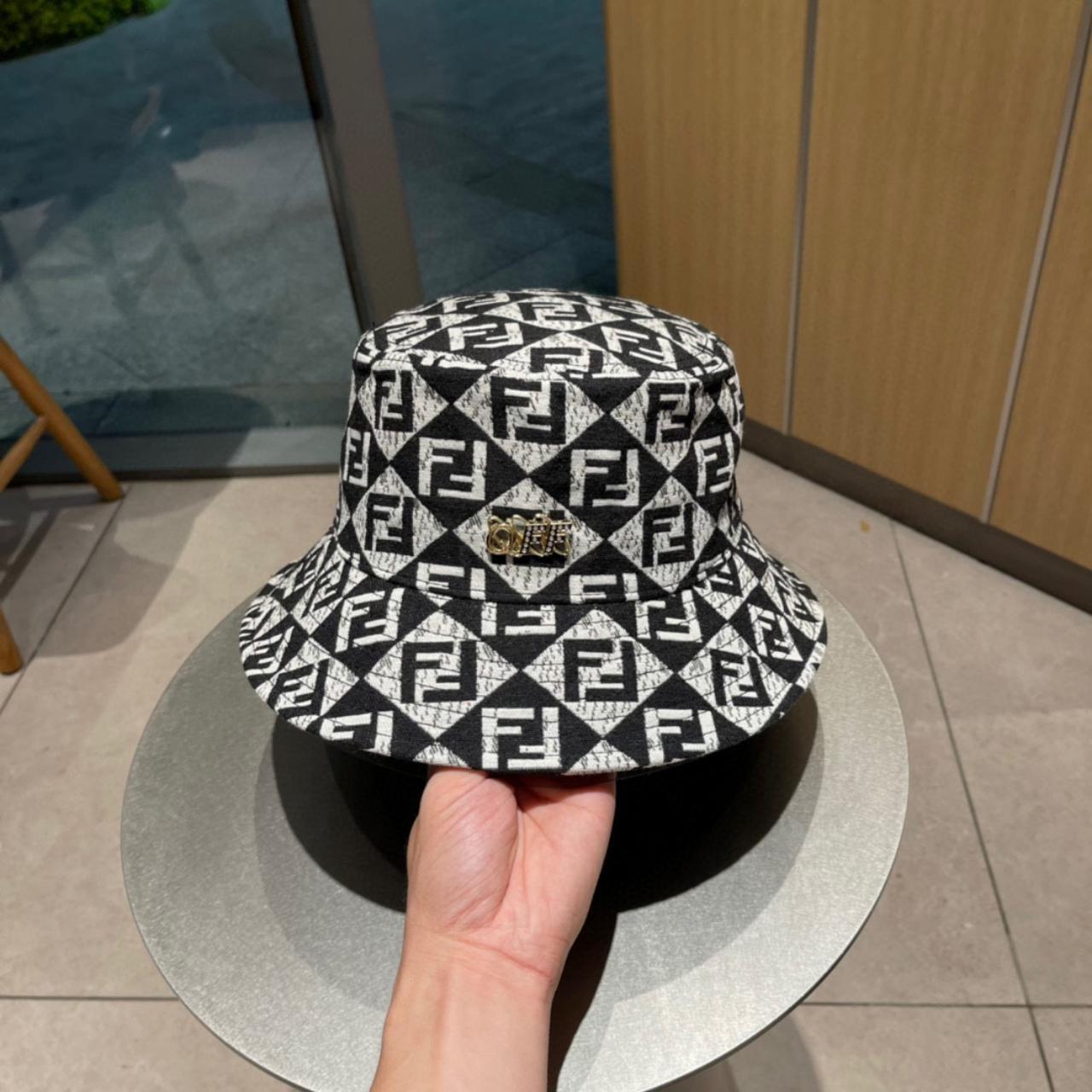 Fendi Fisherman Hat Casual Fashion Bucket Hat Gift Depop