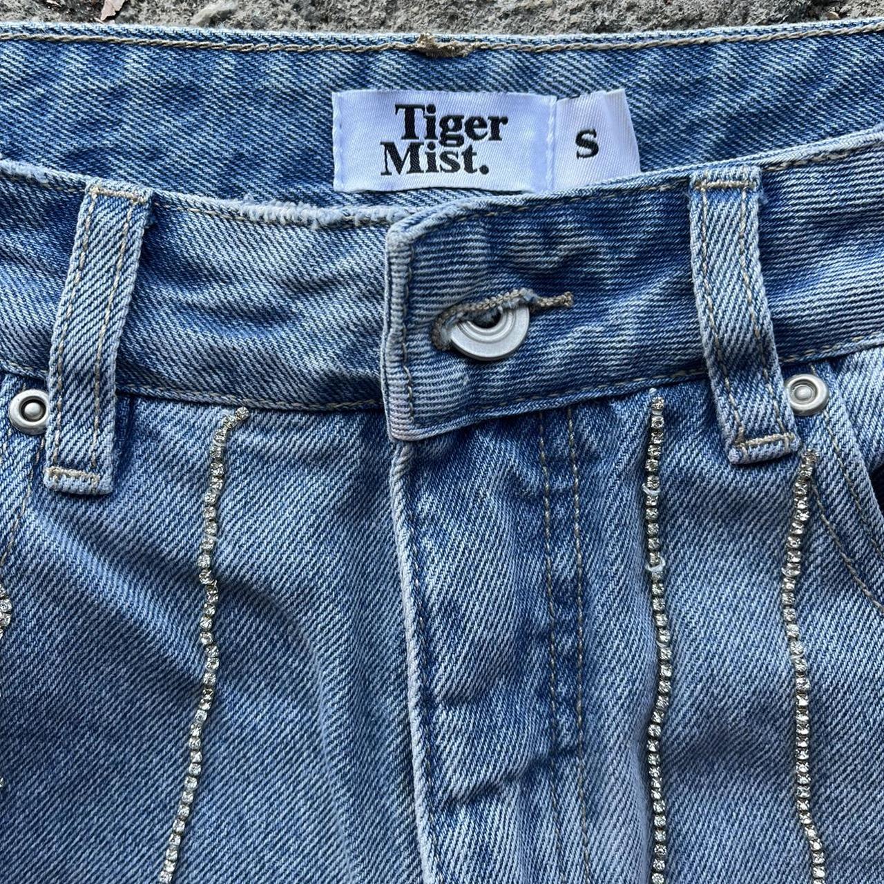 Super cute tiger mist jeans Jewels details all over… - Depop