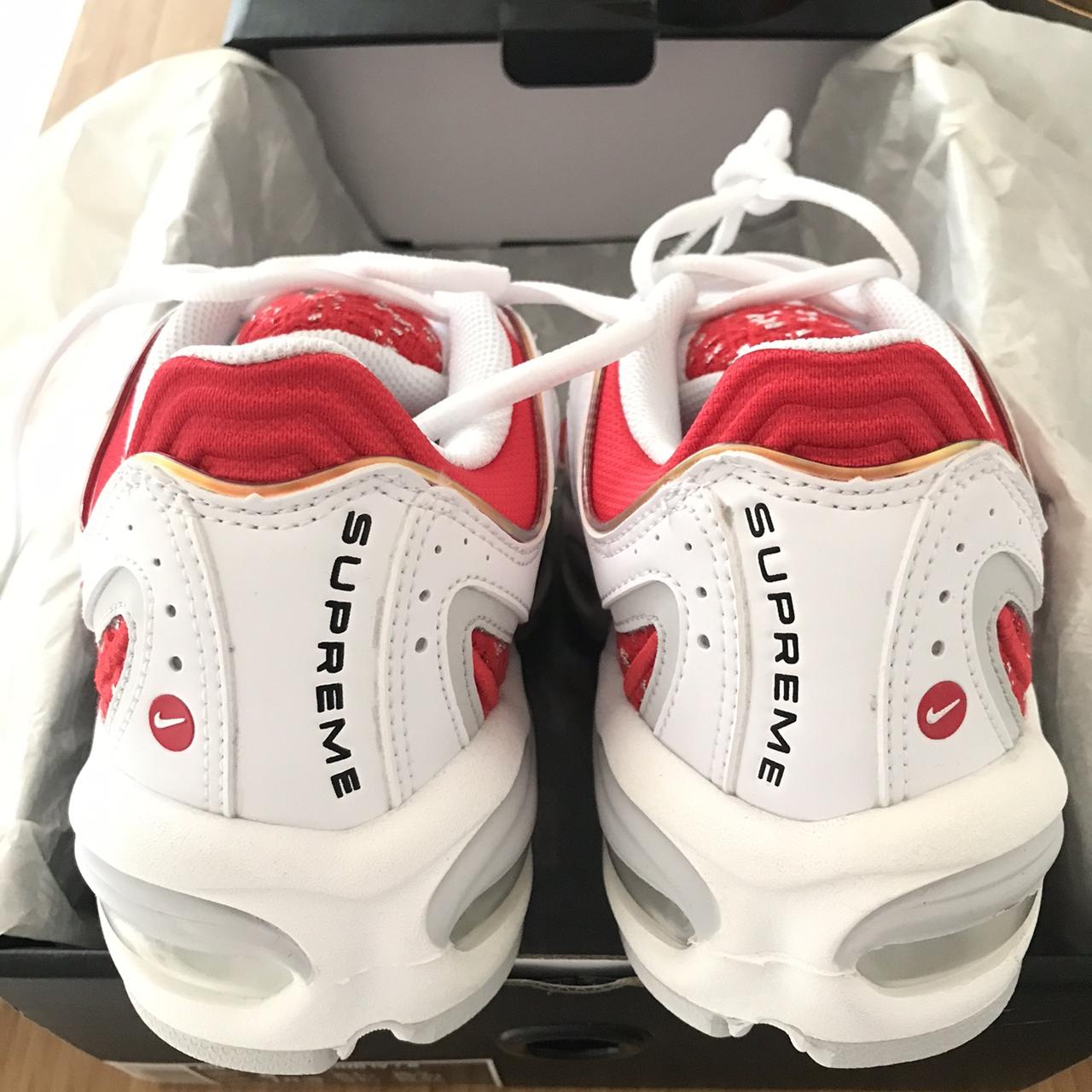 Air max tailwind 4 cloth low trainers Nike x Supreme Red size 10