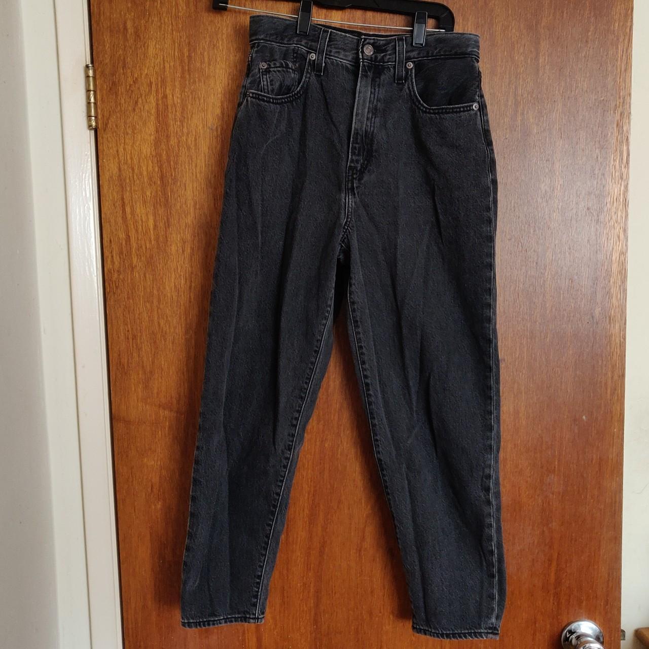 levi's baggy black jeans