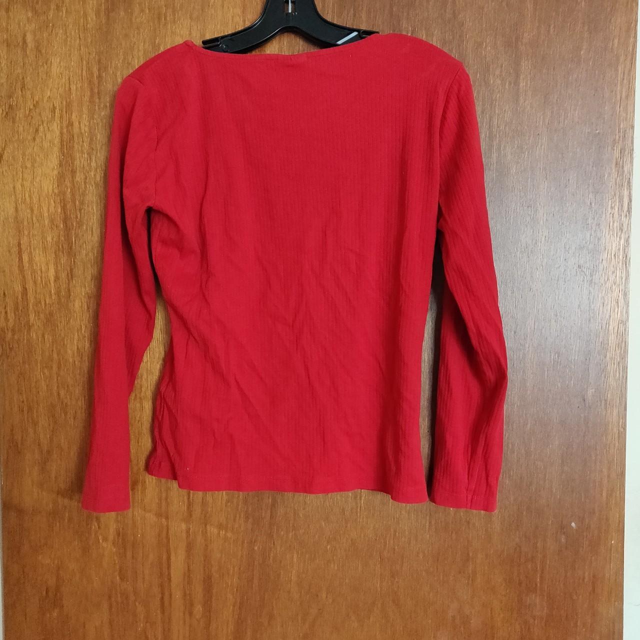 Product Image 2 - Red square neck rib top