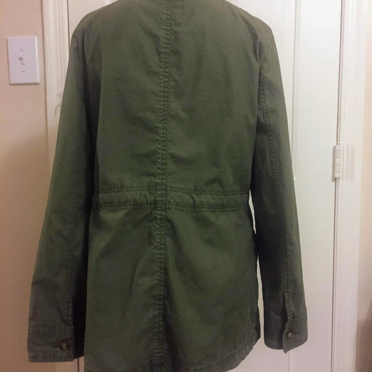 Old Navy Military Green Jacket w/ Adjustable... - Depop