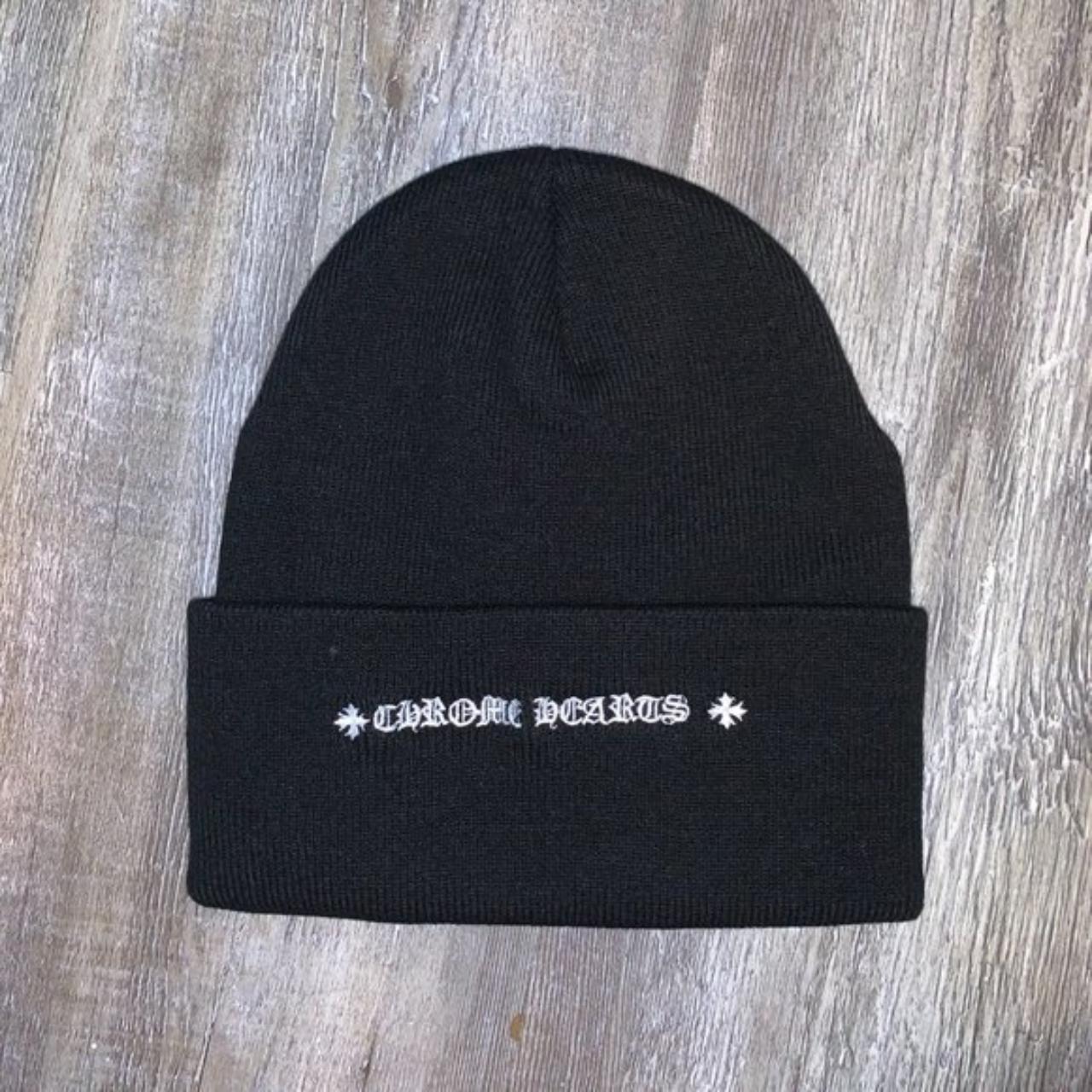 Chrome Hearts Beanie Black Horse Shoe In CH | Depop