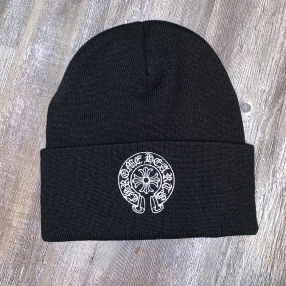Chrome Hearts Beanie Black Horse Shoe CH Hollywood | Depop
