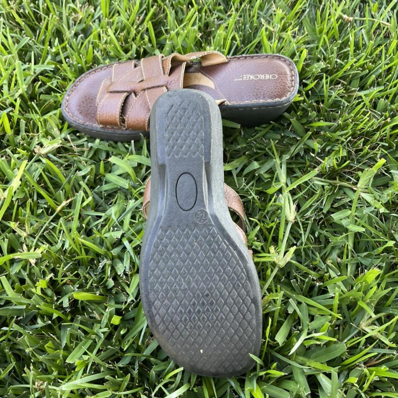 Cherokee Women's Brown Sandals Depop