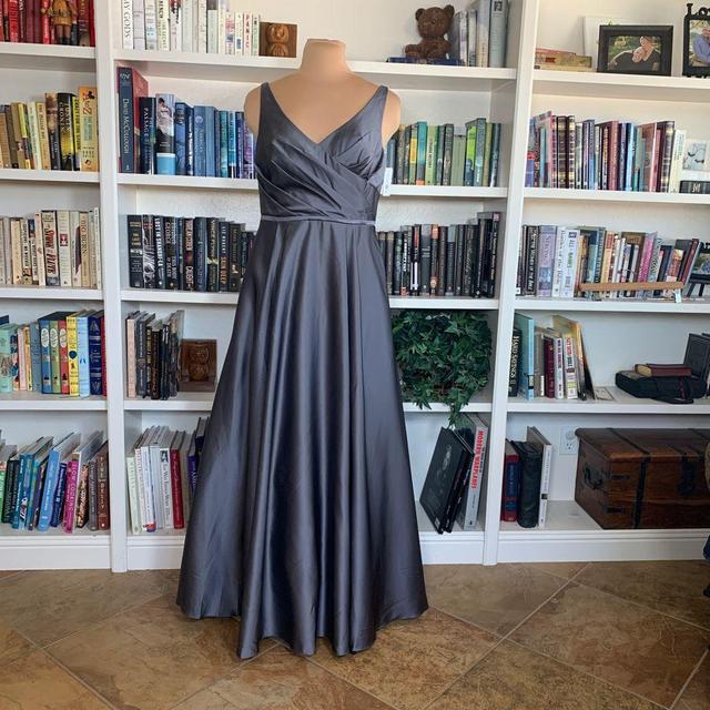 Pewter Ballgown David s Bridal dress size 14. Depop