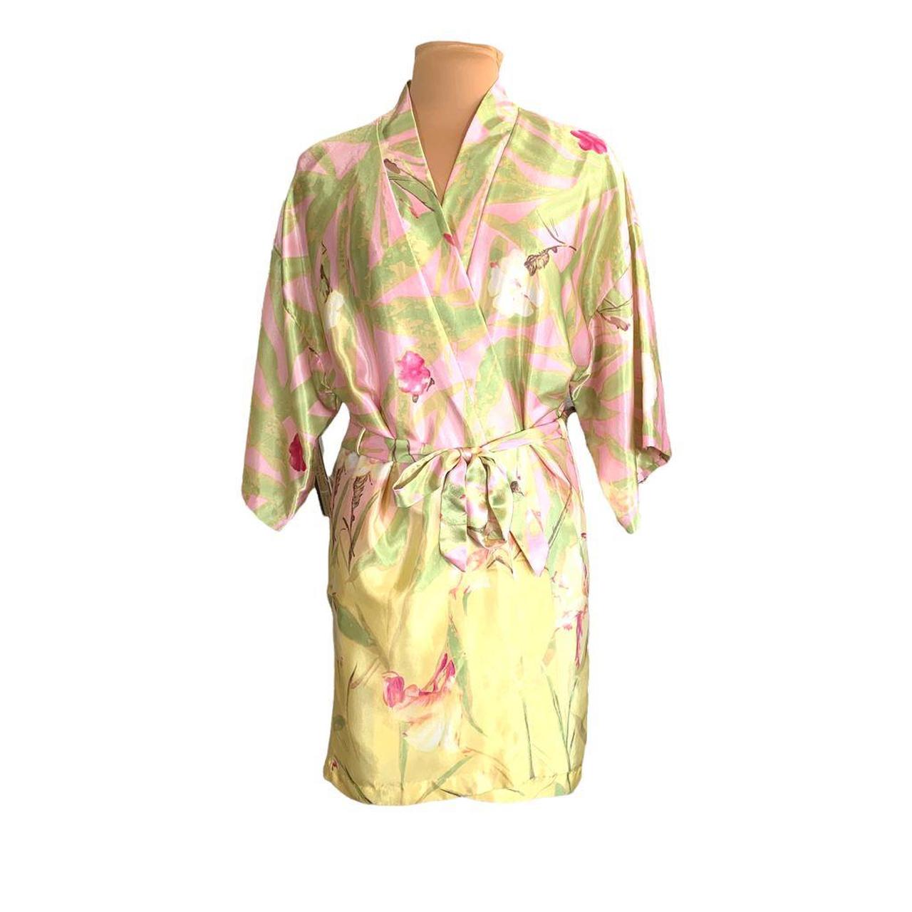 Vintage Floral Robe 80s California Dynasty Robe Depop