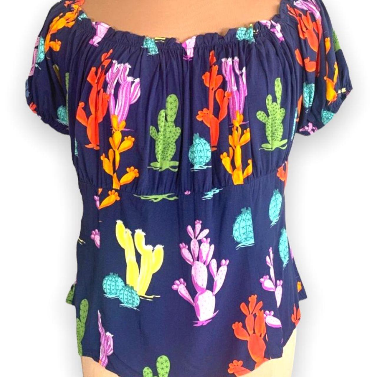 Product Image 4 - Collectif Rainbow Cactus Blouse
Dopamine