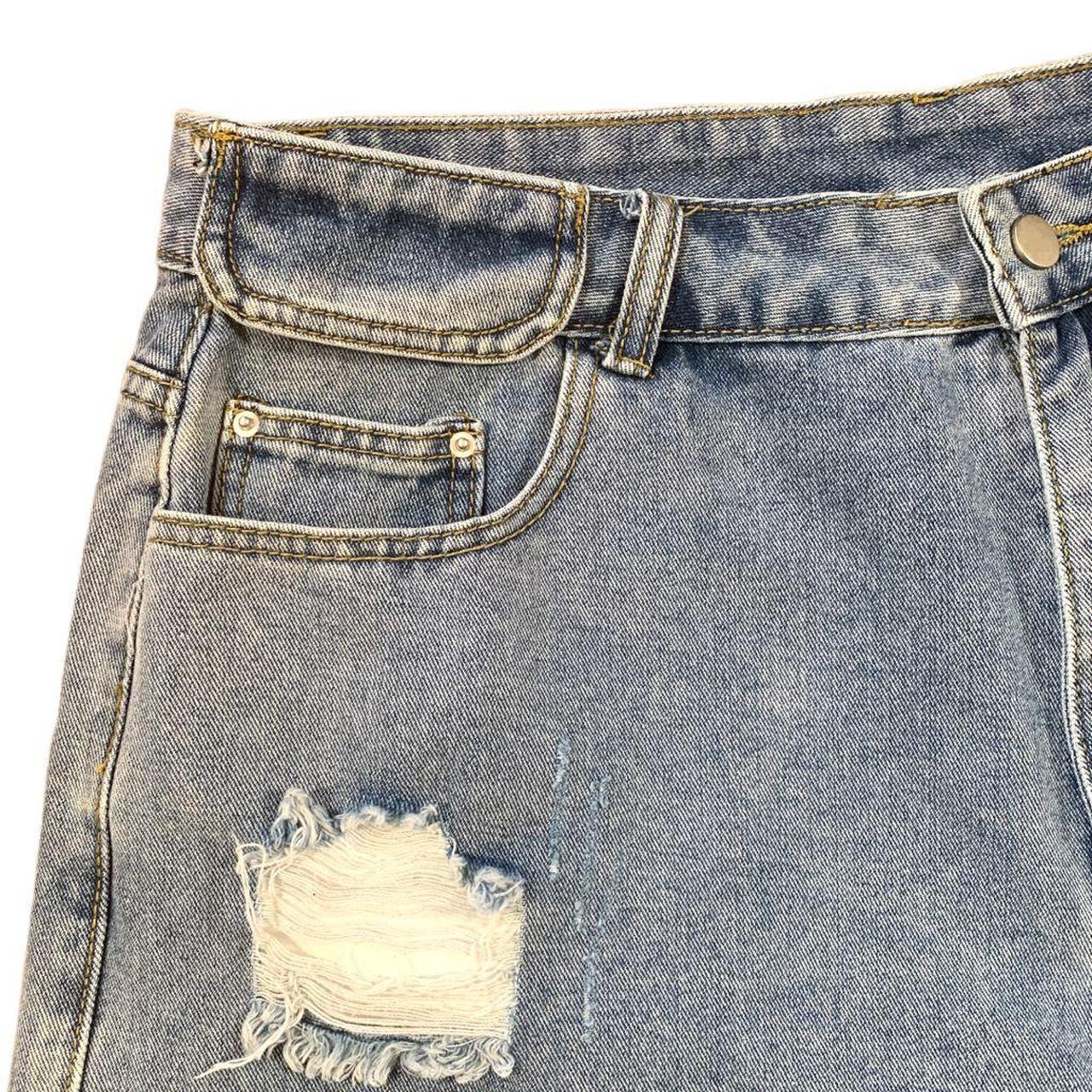 Shein Ripped Jean Shorts Plus Size 2XL New With Tags... Depop