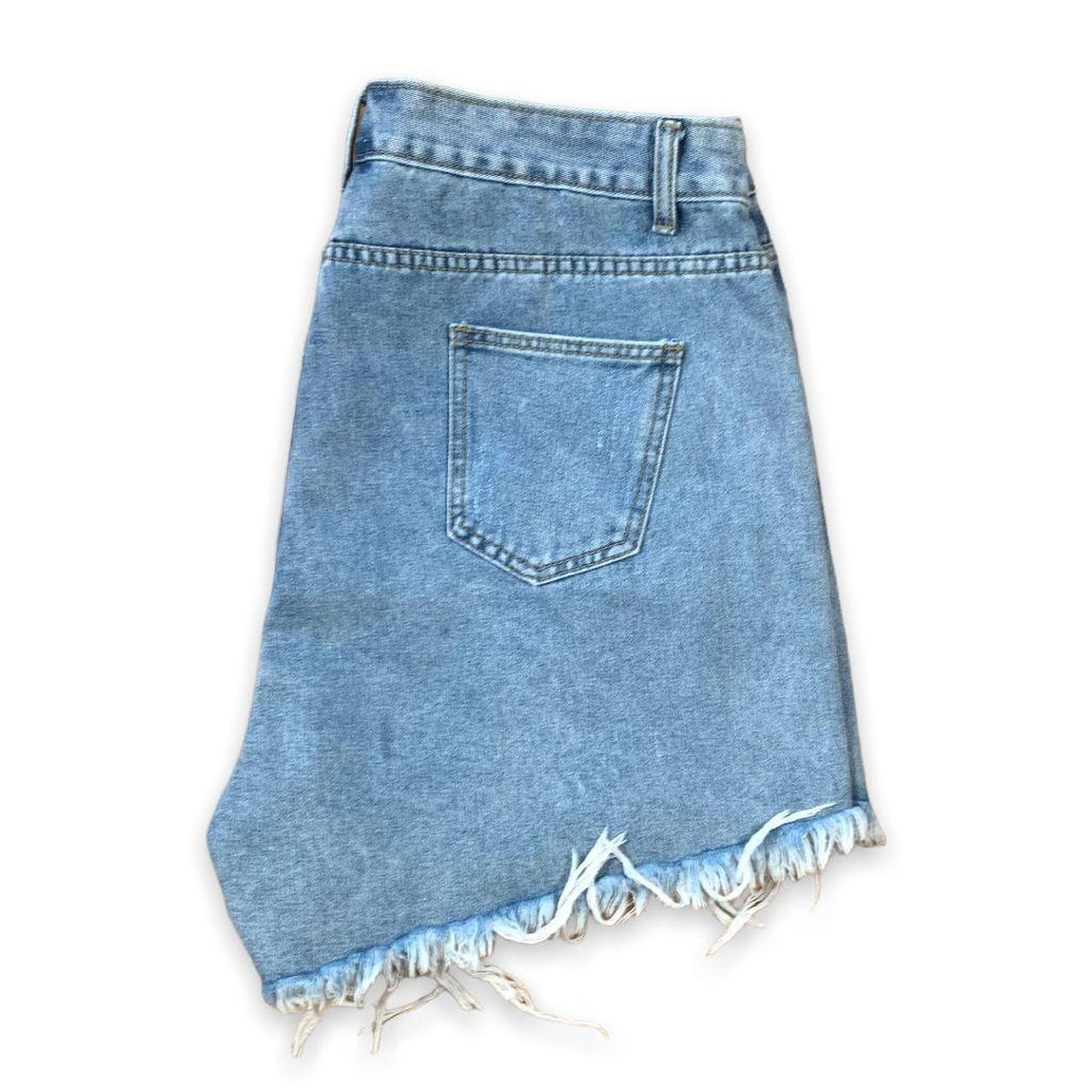 Shein Ripped Jean Shorts Plus Size 2XL New With Tags... - Depop