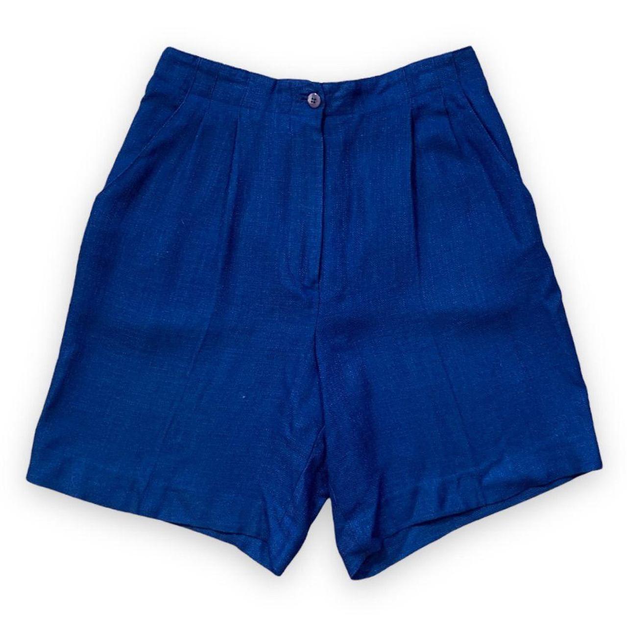 Petite Sophisticate Women's Blue Shorts Depop