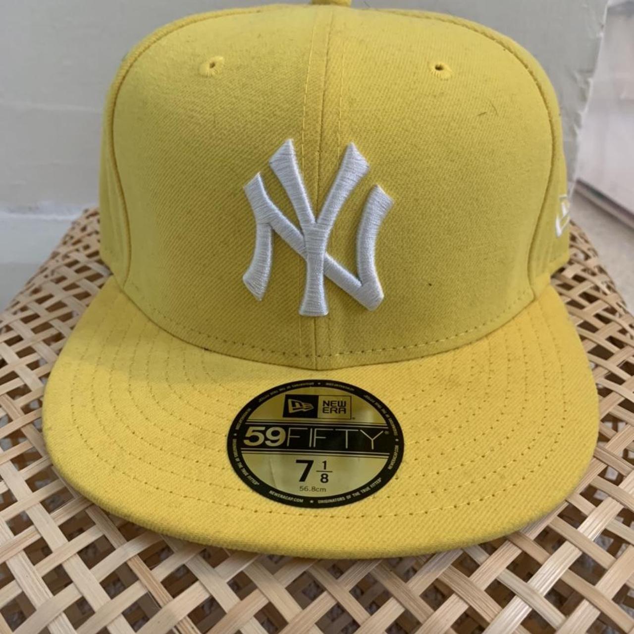 New Era Men's Yellow Hat | Depop