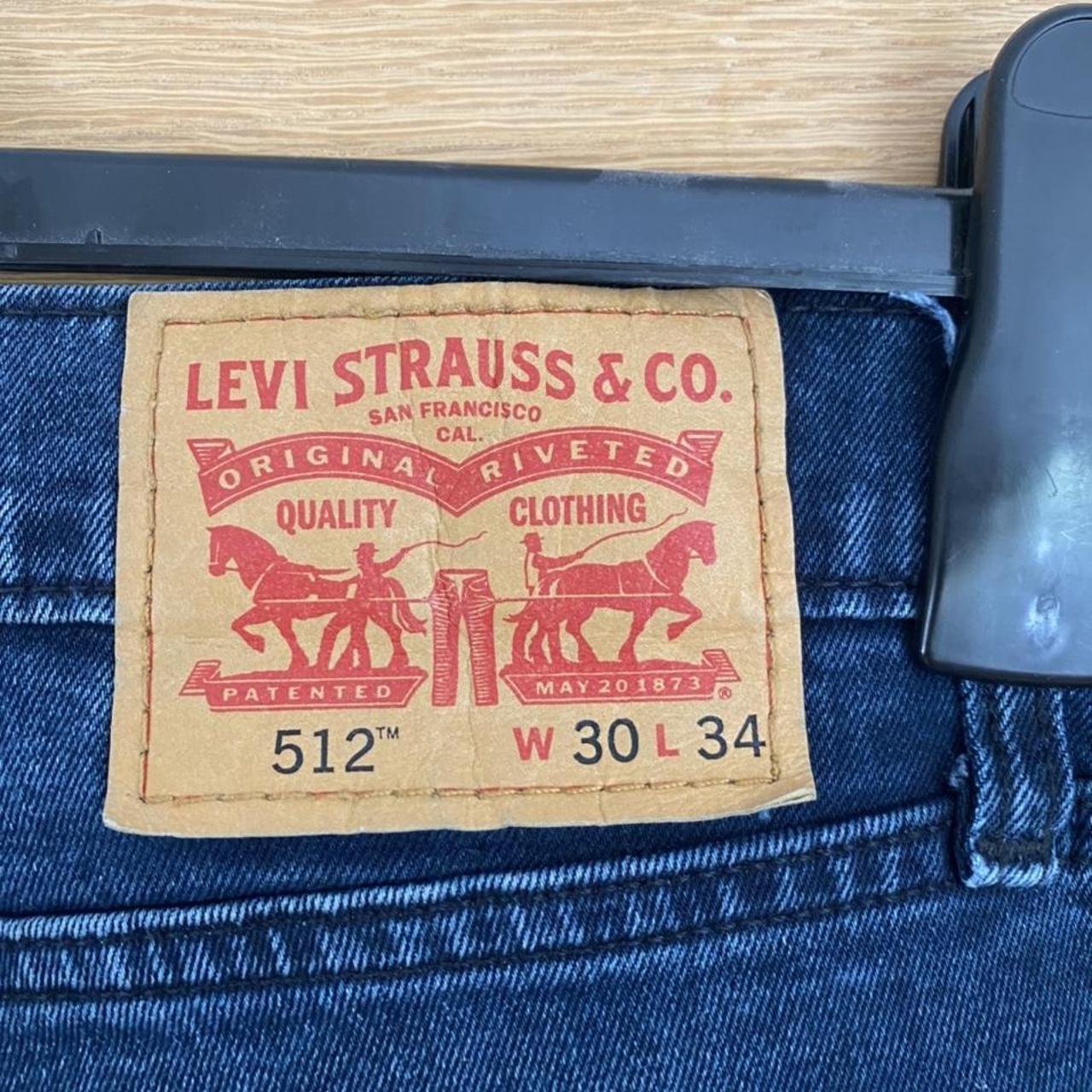 levis 512 w30 l34