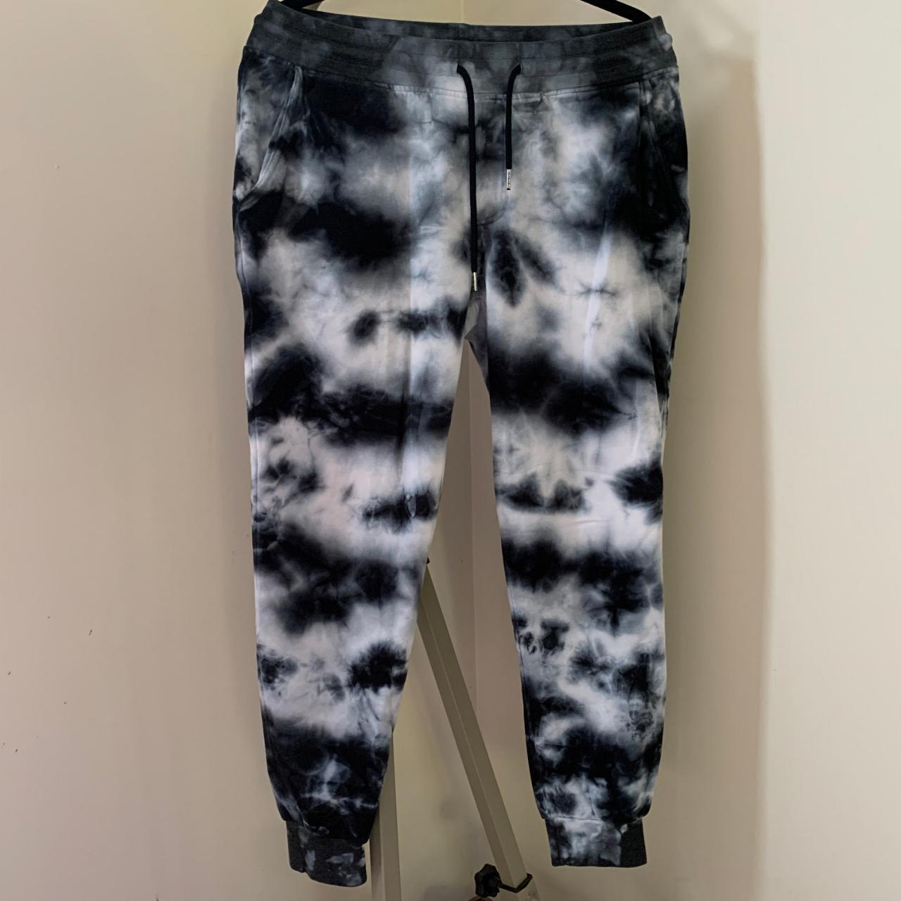 RAIL Tie-Dye Sweatpants (Blue/Grey) Size M Excellent... - Depop