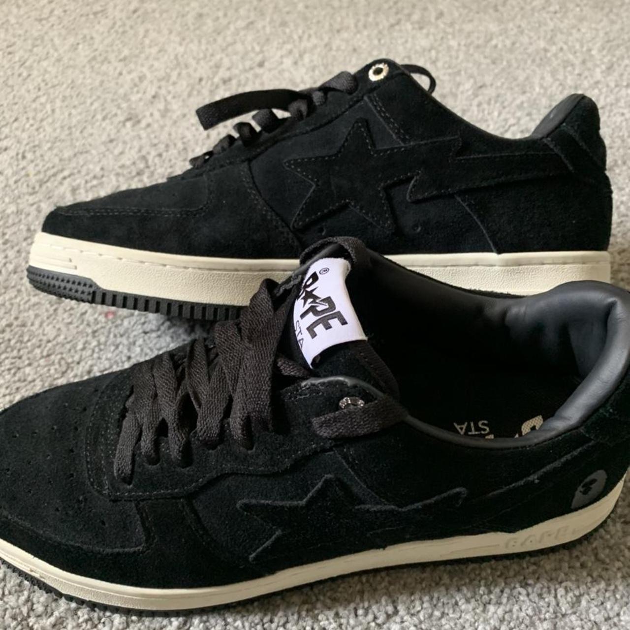 black suede bapestas