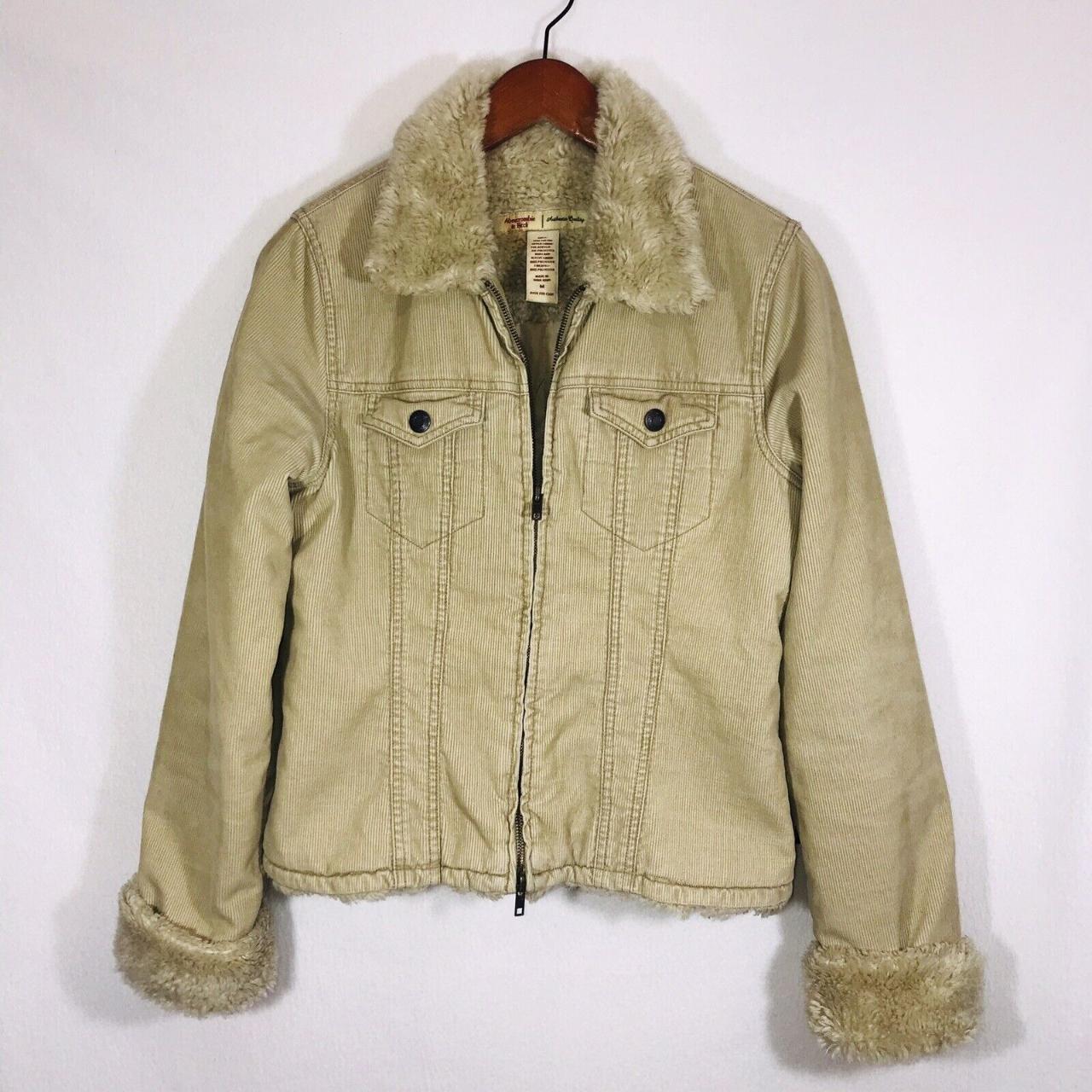 Womens Abercrombie & Fitch Corduroy Sherpa Lined... - Depop