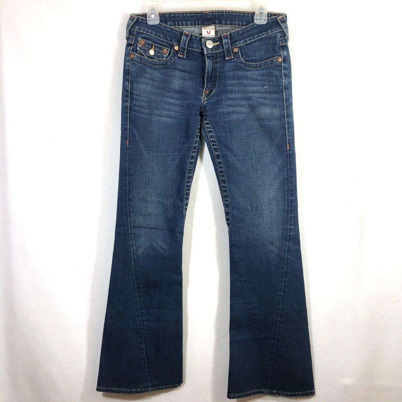 Womens True Religion Joey Flare Flap Pockets Size 29... - Depop