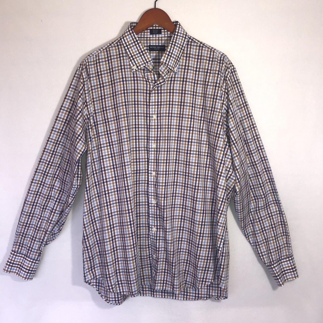 Mens Peter Millar Long Sleeve Shirt Size... - Depop