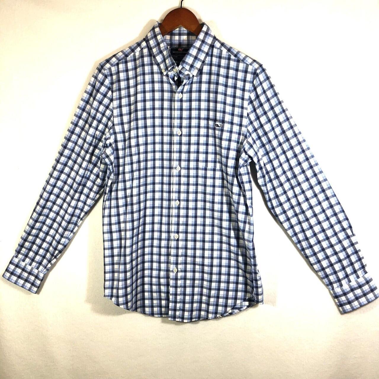 Mens Vineyard Vines Long Sleeve Blue Button Down... - Depop