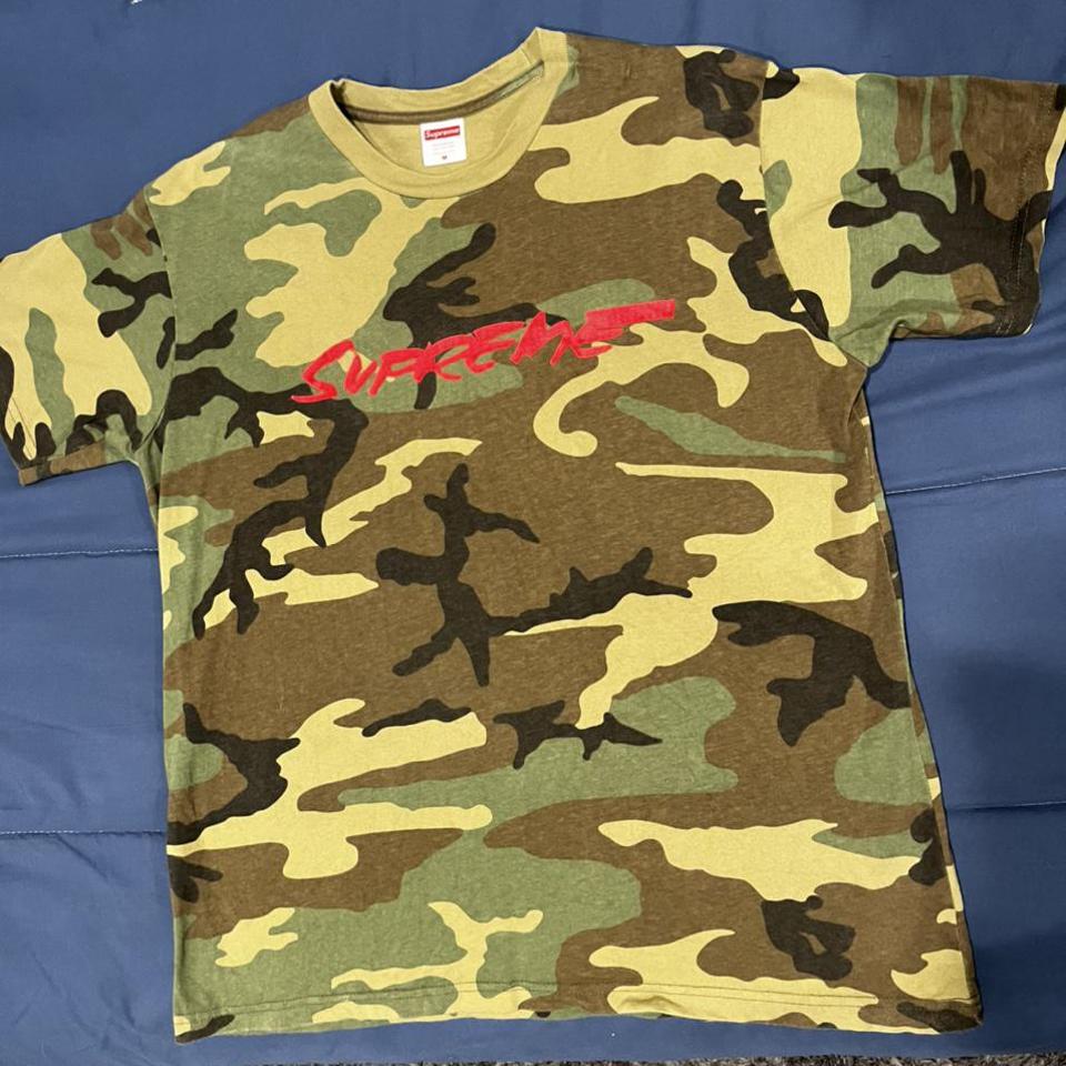 supreme “justice for all” camo print t shirt Size... - Depop