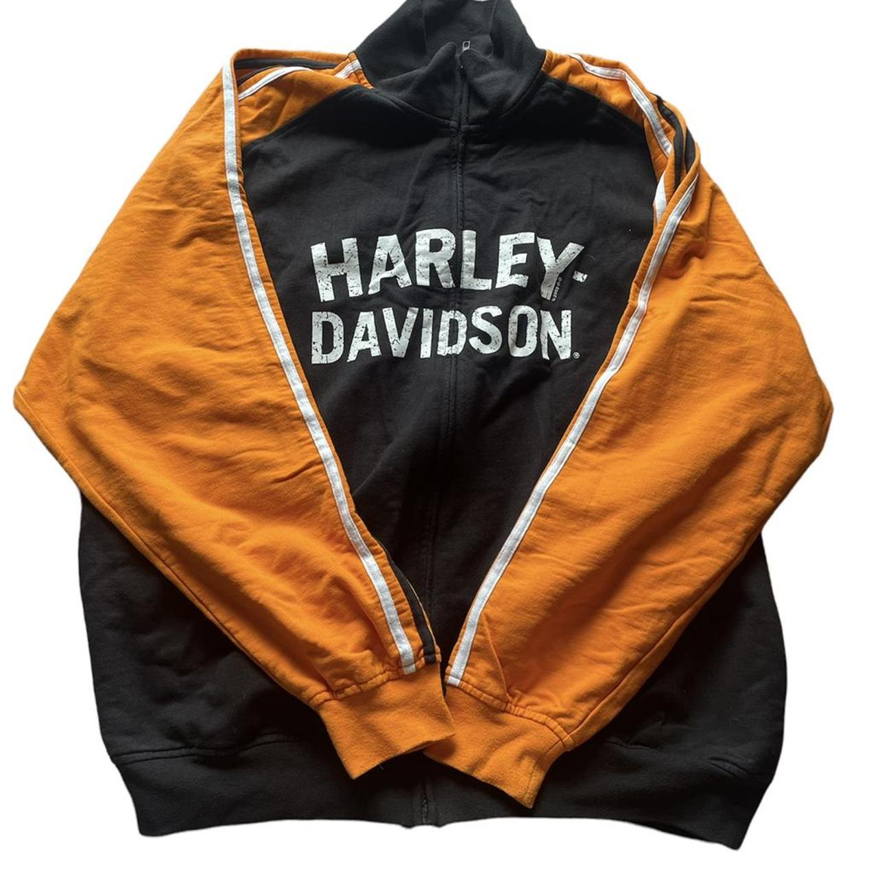 Vintage harley davidson zip up sweatshirt Good... - Depop