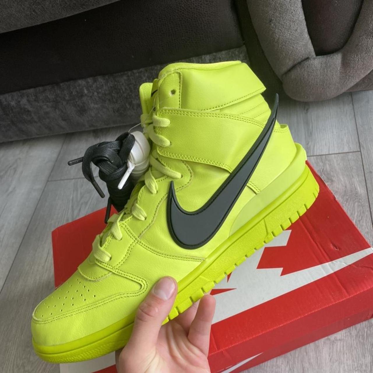 dunk high x ambush flash lime stockx