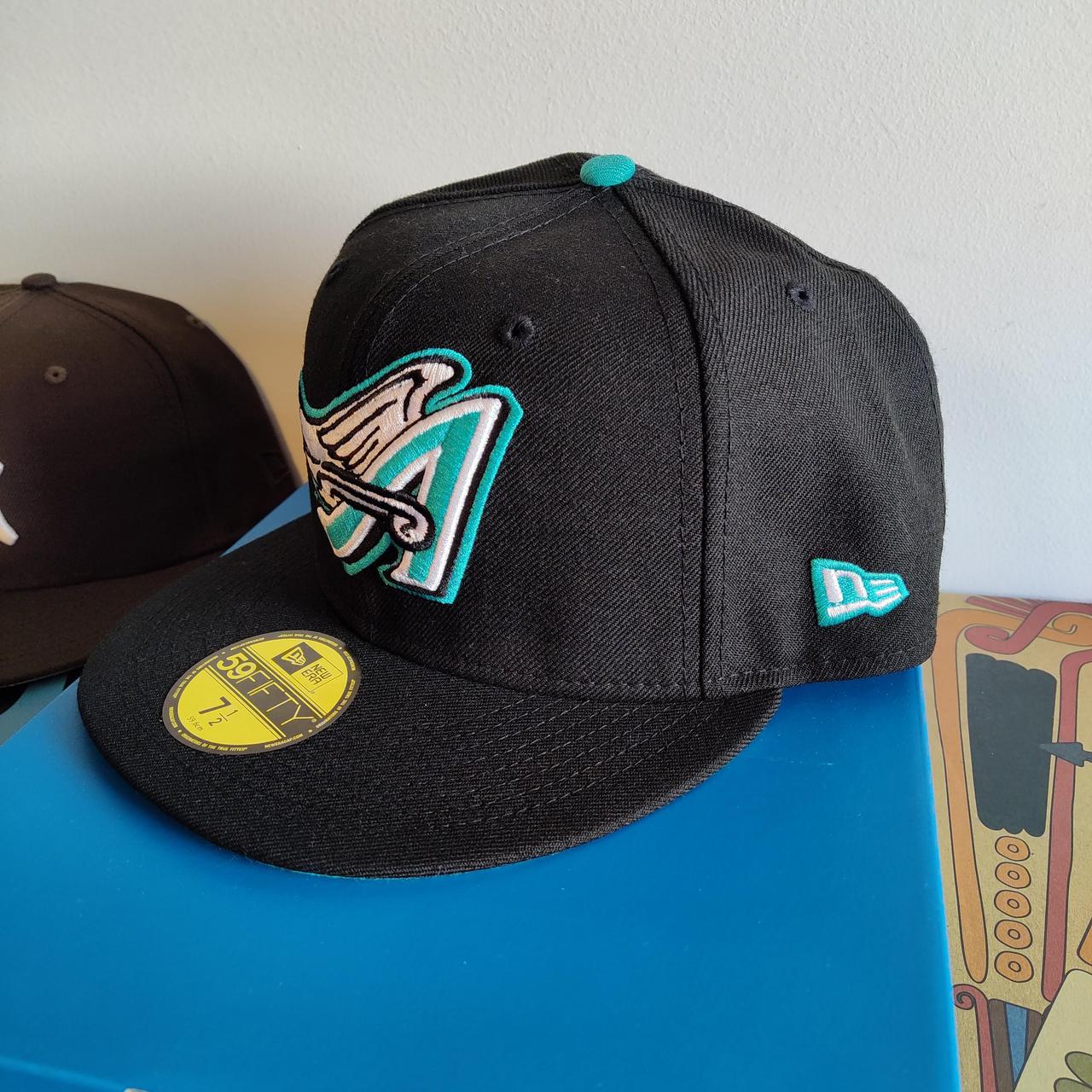 New Era Fitted Hat California Anaheim Angels (size 7... - Depop