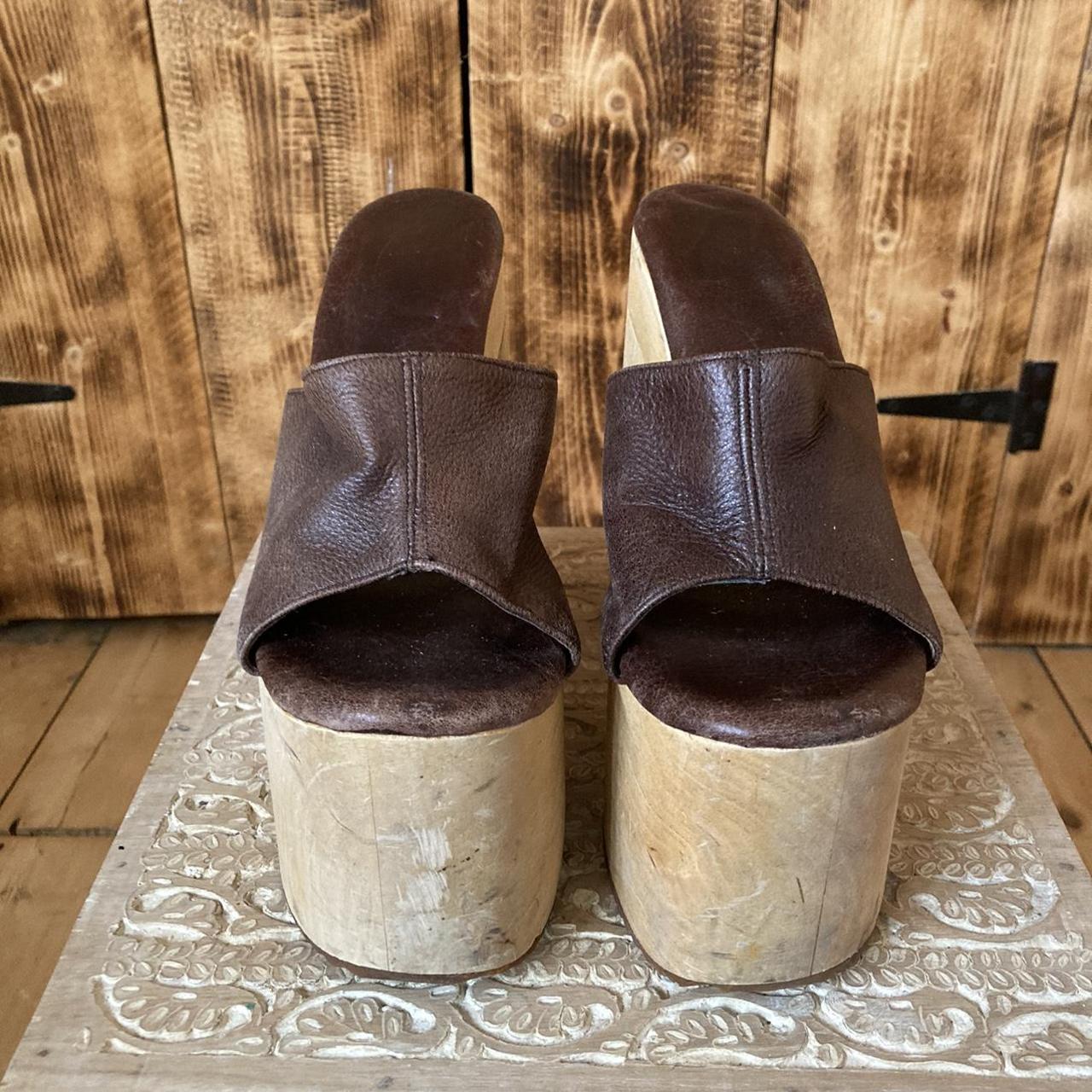 Women's Brown Mules Depop