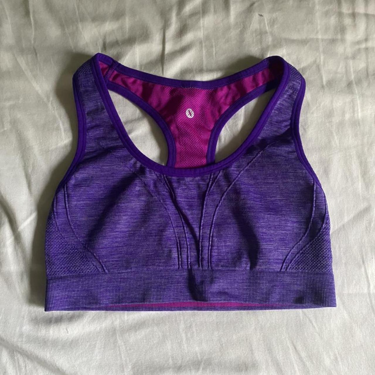 purple xersion sports bra , -size small, -worn maybe